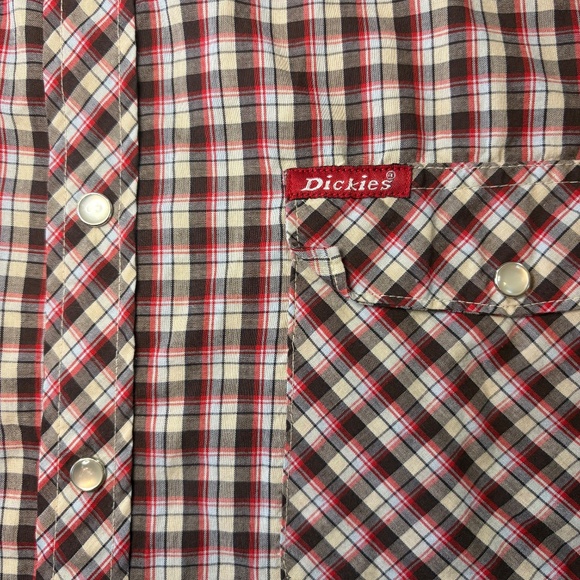 Dickies Button-Down Pearl Snap Shirt‎ Size XL - Picture 8 of 8
